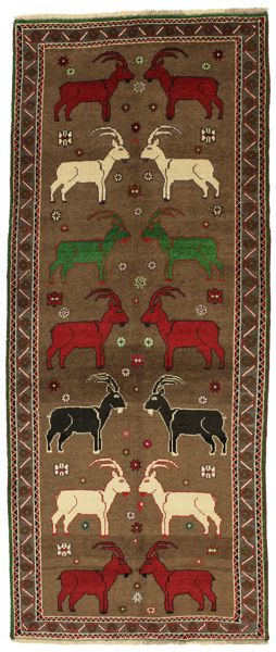 Gabbeh - Qashqai Tapis Persan 260x106