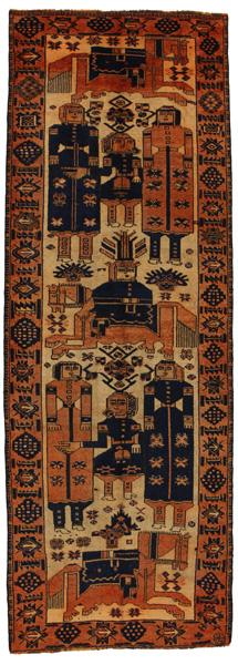 Bakhtiari - Qashqai Tappeto Persiano 352x122