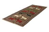 Gabbeh - Qashqai Tapis Persan 260x106 - Image 2